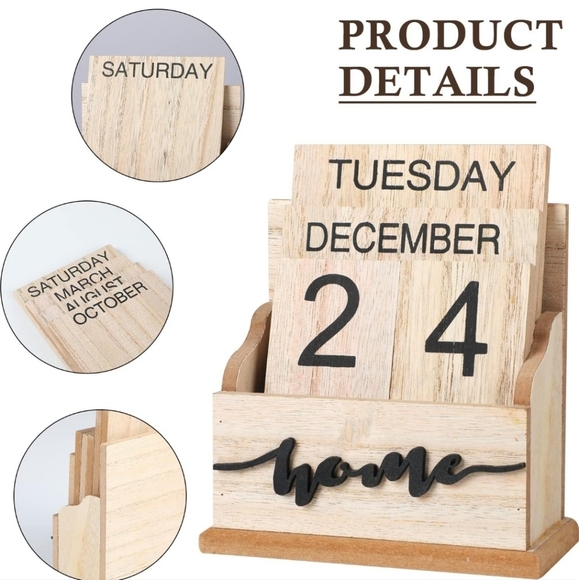Year Round Wooden Calender - Picture 4 of 8